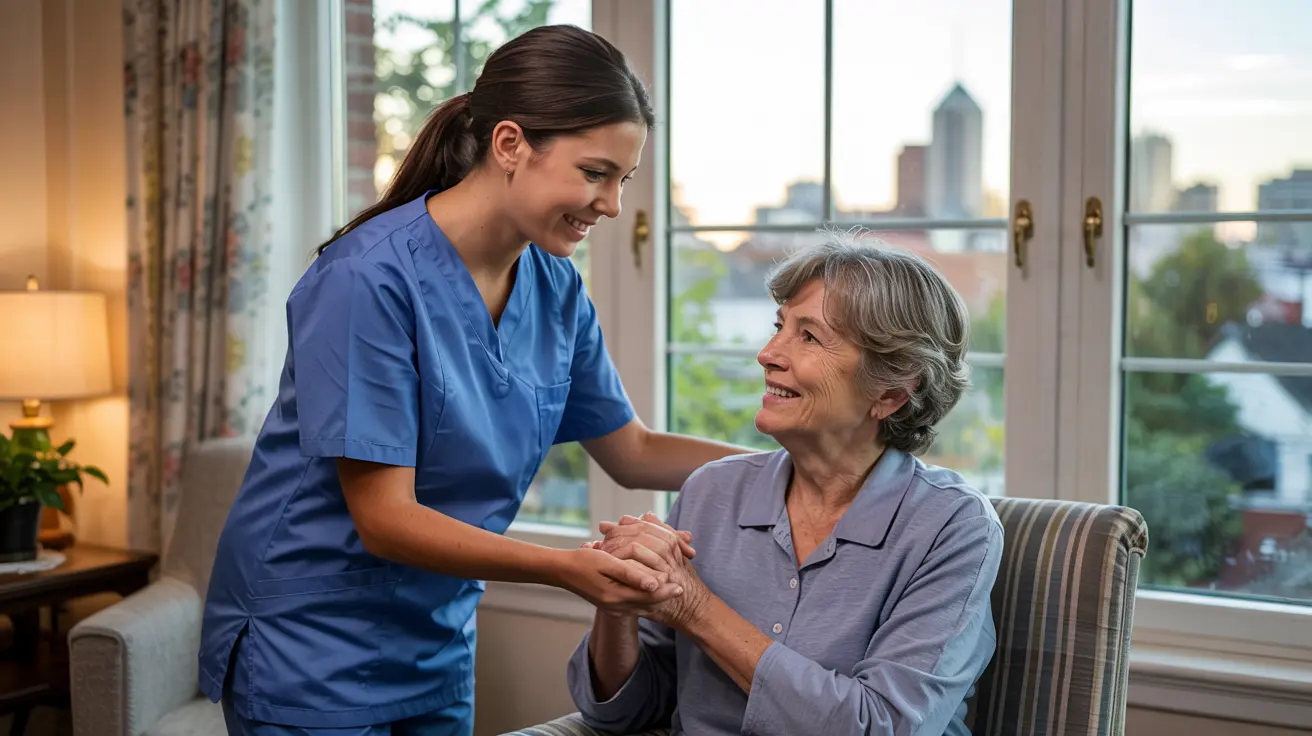 Emergency personal care services being provided by Brightness Home Care LLC caregiver in Indianapolis